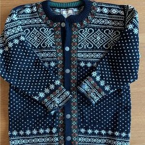 Dale of Norway Black and White Cardigan